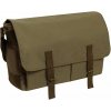 ROTHCO taška MESSENGER DELUXE Vintage plátená ZELENÁ