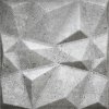 Stropné panely 3D XPS 0043, cena za kus, rozmer 50 cm x 50 cm, DIAMANT BETÓN sivý, IMPOL TRADE