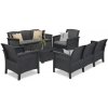 Venus Veľká 8miestna súprava záhradného nábytku grafitová