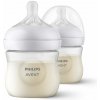 Avent flaša Natural Response priehľadná cumlík s ventilom AirFree 125 ml 1x2 ks