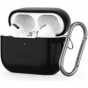 PUZDRO TECH-PROTECT SILICONE HOOK APPLE AIRPODS PRO 1 / 2 Čierny