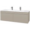 Dreja Umývadlová skrinka ASTON SZZ2 120 - M05 Béžová mat / Úchytka T05 / M05 Béžová mat