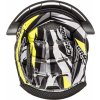 Klobúk interiéru pre prilby Cross Pro II, CASSIDA (žltá fluo / čierna / biela / sivá, veľ. 2XL)