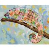Diamondi Diamantové maľovanie - PESTRÝ CHAMELEÓN Rámovanie: bez rámu a bez vypnutia plátna, Rozmer: 40x50 cm