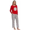 Dámske vianočné pyžamo Moraj PDD4800-012 červená XXL