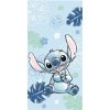 Jerry Fabrics Detská osuška s potlačou - Lilo a Stitch Ohana blue | 70 x 140 cm