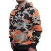 Alpha Industries Basic Hoody Camo pánska mikina Orange Grey Camo Farba: oranžová, Veľkosť: XL