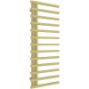 HOPA - Kúpeľňový radiátor DARVEL zlatá farba - Farba radiátora - Zlatá, Rozmer radiátora - 600 × 1230 mm, výkon 578 W, Typ pripojenia - Spodný 50 mm RADDAV601284