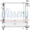 NISSENS Chladič motora 606482