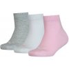 Ponožky PUMA Kids Quarter 3-Pack Pink/Grey Ružová 23-26