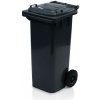 TBA Plastové obaly s.r.o. Plastová popolnica 80l, čierna