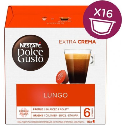 Kapsule Nescafé Dolce Gusto Caffé Lungo Mild, 16ks