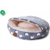 JK Animals JK Pelech Cute s vreckom - šedé srdce 50x50x14cm