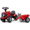 FALK 238C Baby Case IH červený s vlečkou a lopatkou s hrabličkami