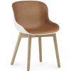 Normann Copenhagen Stolička Hyg Chair Ultra Leather – hnedá/biela/dub