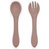 Petite&Mars Take&Match Silicone Cutlery príbor Velvet Latte 6m+ 2 ks