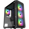 VeinX case HERMES MESH Mid Tower, ATX, 1xUSB 3.0, 2xUSB 2.0, 4x ARGB Fan, ARGB Controller, černá VX-HE19A