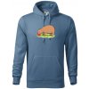 Kapybara a melón - Mikina pánska Cape s kapucňou - 5XL ( Denim )