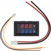 Digitálny voltmeter, ampérmeter 0-100V DC, 10A