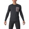 Castelli Unlimited Merino LS, Light black Veľkosť: M Pánske tričko s dlhým rukávom určené pre gravel a traily