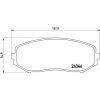 Sada brzdových platničiek kotúčovej brzdy BREMBO P 79 018