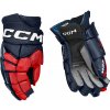 Hokejové rukavice CCM JetSpeed FT8 Pro Navy/Red/White Junior 12 palcov