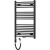 MEXEN/S - Ares radiátor + vykurovacia tyč 900 x 600 mm, 600 W, čierna W102-0900-600-2600-70