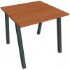HOBIS Pracovný stôl UNI A, 80x75,5x80 cm, čerešňa/čierna