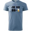 Je mi 60 pivo - Klasické pánske tričko vyššej gramáže - 4XL ( Denim )