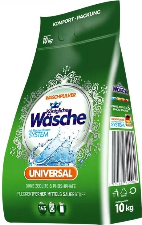 Königliche Wasch Universal Prací prášok 10 kg 125 PD