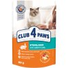 CLUB 4 PAWS Premium pre STERILNÉ MAČKY S KRÁLIKOM 80g (0470)