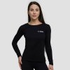 GymBeam Dámske tričko Women‘s Basic Long Sleeve T Shirt Black