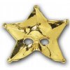 Kamuflážna maska TWM Metallic Star Gold One Size
