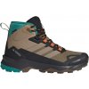 adidas Terrex Skychaser AX5 Mid Gtx Clima pánska outdoorová obuv hnedá čierna strieborná