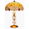Vitráž nočná lampa VÁŽKA JANTAR 56*Ø40