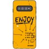 Picasee silikónový čierny obal pre Samsung Galaxy S10 G973 - Enjoy