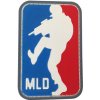 WARAGOD nášivka MLD-Major League DoorKicker PVC Patch White