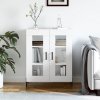 vidaXL Komoda biela 69,5x34x90 cm kompozitné drevo 827796