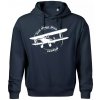 Still Plays With Planes - Oversized mikina pánska Moon - kratšia + širšia - 3XL ( Tmavomodrá (veľmi tmavá - skoro čierna) )