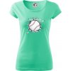 Baseball lopta v triku - Dámske tričko Pure - XL ( Mätová )
