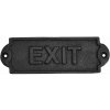 Výprodej Litinová dveřní cedule EXIT (Východ), rustikální styl - Outlet