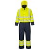 PORTWEST HI-VIS CONTRAST KOMBINEZA S485 / Zateplená reflexná kombinéza - HV žltá/námorná modrá 4XL