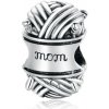 For Silver Korálik pletací Klbko s nápisom Mom - Striebro 925