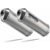 GPR Dvojitá koncovka výfuku Slip - on GPR SATINOX CA.4.SAT Brushed Stainless steel including removable db killers and link pipes