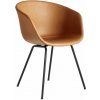 HAY Stolička AAC 27 Black Powder Coated Steel, Sense Cognac