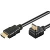 PremiumCord Kábel HDMI+Ethernet, zlac., 90°, 5m kphdmea5
