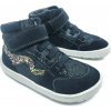 Froddo Barefoot členkové topánky Tex Go Blue+ tmavomodré trblietky