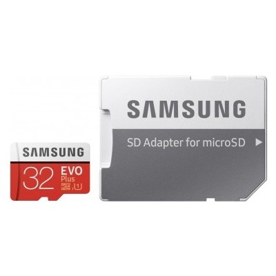 microSDHC 32GB EVO Plus Samsung Class 10 vč. Adapteru MB-MC32GA/EU (EU Blister) 8806086928656S