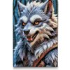 Vymalujsisam.sk Diamantové maľovanie - Vlkolak Veľkosť: 20x30cm, Rám: Bez rámu, iba zrolované plátno, Diamanty: Okrúhle