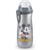 NUK FC Fľaša Sports Cup, Disney - Mickey 450 ml, SI push-pull náustok Farba: sivá